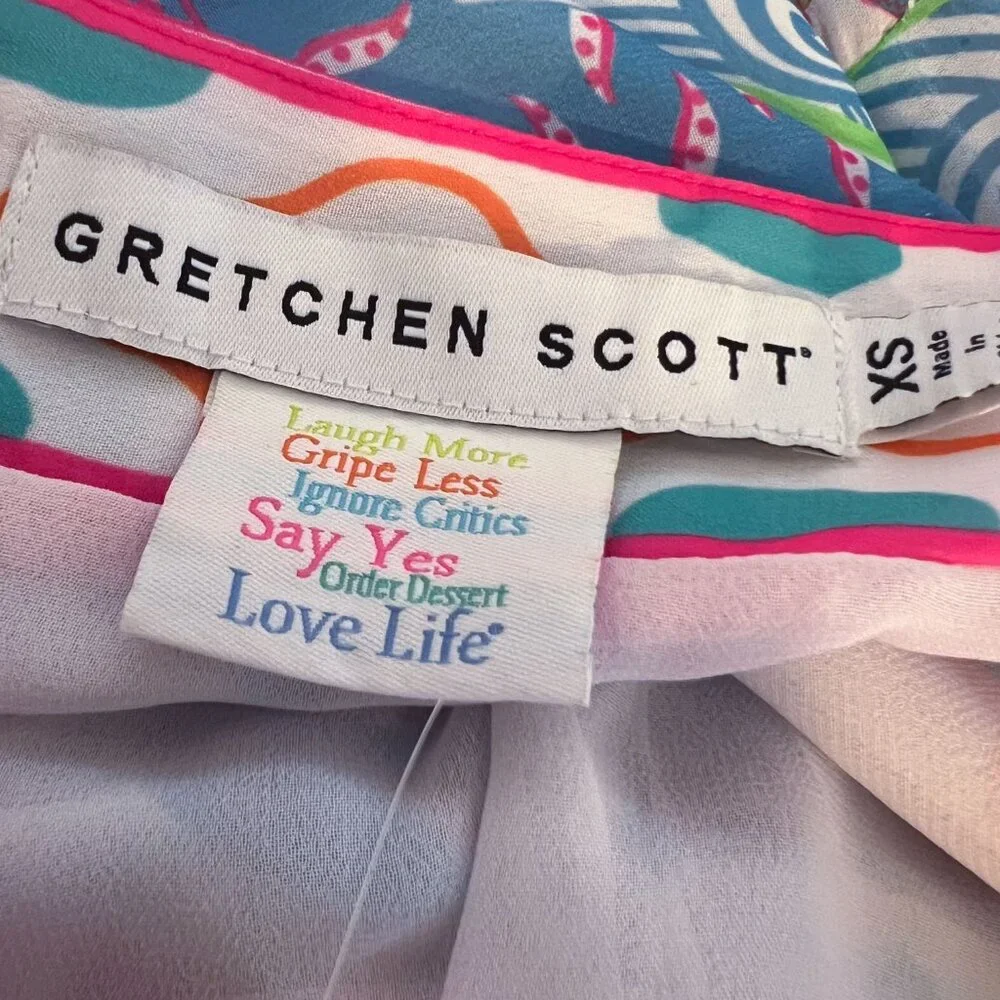 Gretchen Scott Ipanema Animal Kingdom Tiered Maxi Skirt Womens Extra Small NEW - Picture 7 of 11